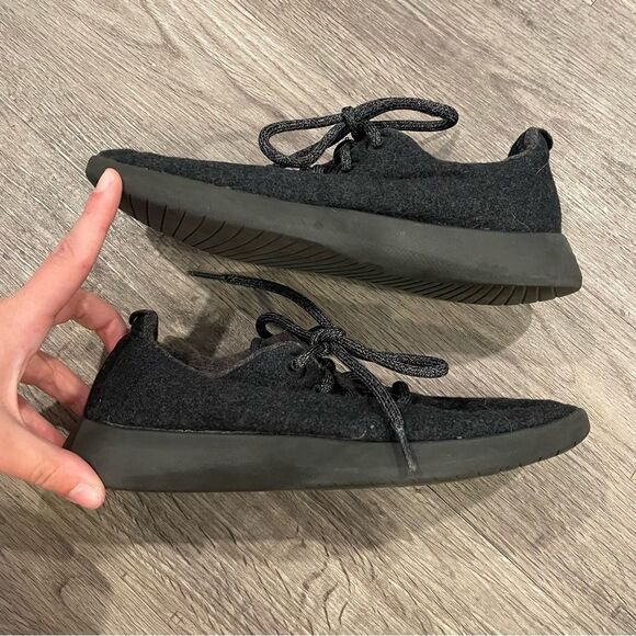 ALLBIRDS The Wool Runners Dark Charcoal Gray Wool Sneakers - Picture 7 of 9